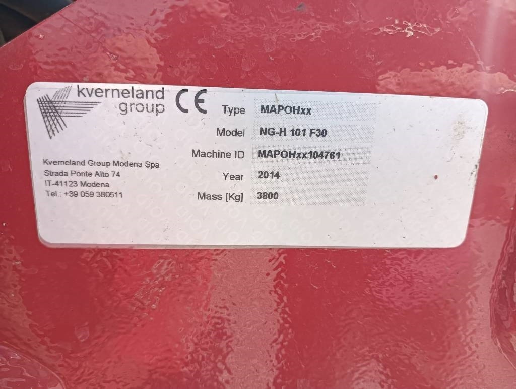 Kverneland NG-H101F30 - משדדה: תמונה 3 Kverneland NG-H101F30 - משדדה: תמונה 3
