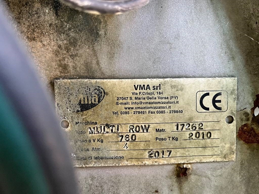 VMA MULTI ROW - מרסס נגרר: תמונה 5 VMA MULTI ROW - מרסס נגרר: תמונה 5