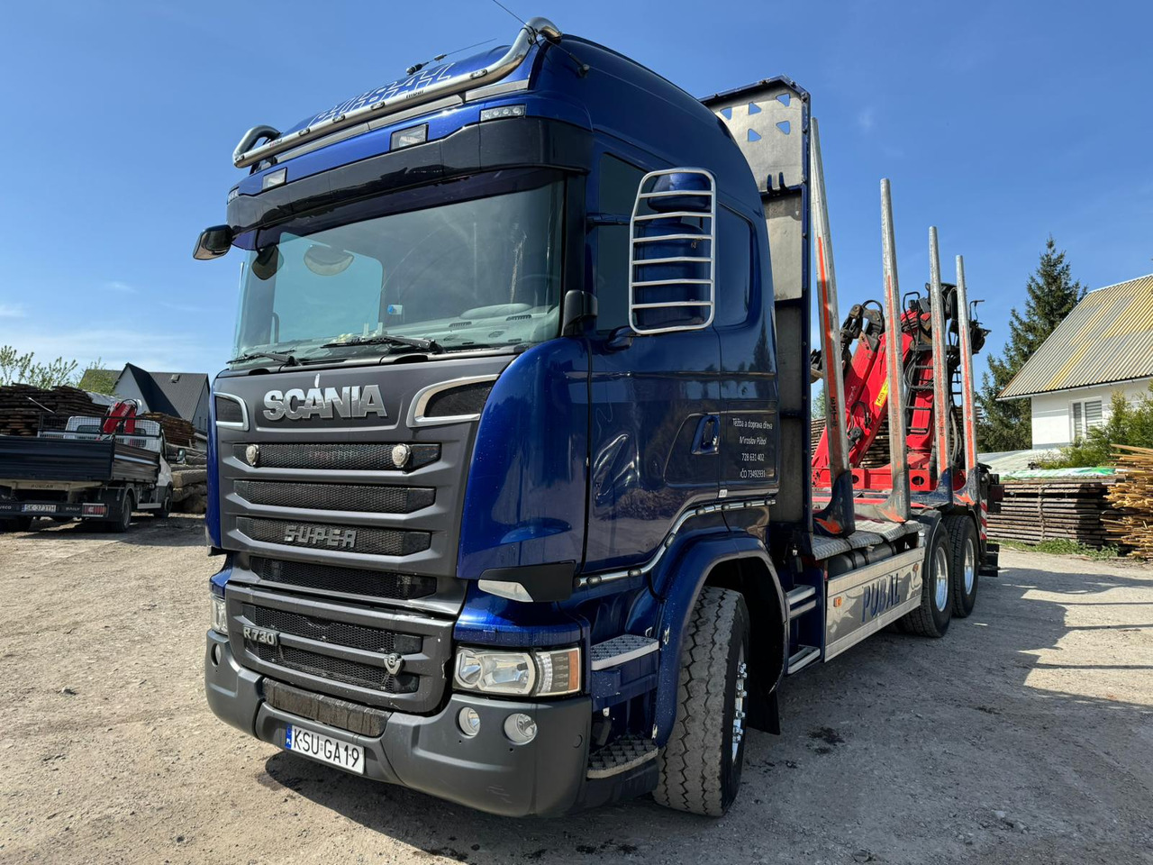 SCANIA R730 - משאית עץ, משאית מנוף: תמונה 4 SCANIA R730 - משאית עץ, משאית מנוף: תמונה 4