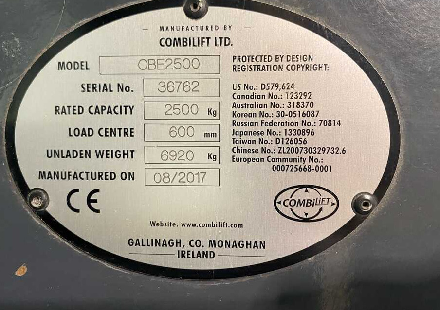 Combilift CBE2500 / TRIPLEX / 4900 / FREE LIFT - משאית הגעה ב-4 דרכים: תמונה 5 Combilift CBE2500 / TRIPLEX / 4900 / FREE LIFT - משאית הגעה ב-4 דרכים: תמונה 5