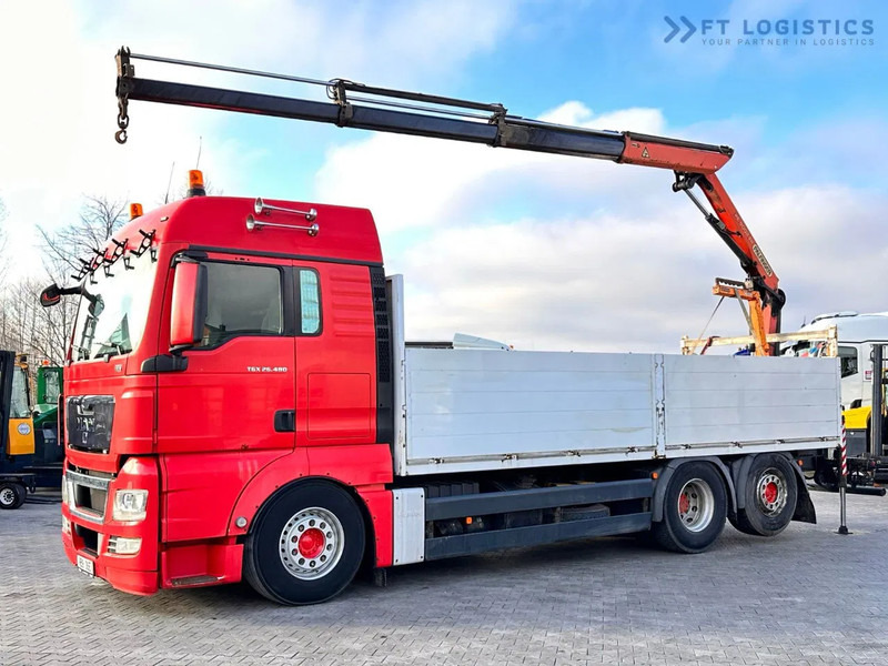 MAN TGX 26.480 Ciężarówka burtowa MAN TGX 26.480 6X2 / PALFINGER PK9002-EH B Crane / 80% Michelin - משאית מנוף: תמונה 1 MAN TGX 26.480 Ciężarówka burtowa MAN TGX 26.480 6X2 / PALFINGER PK9002-EH B Crane / 80% Michelin - משאית מנוף: תמונה 1