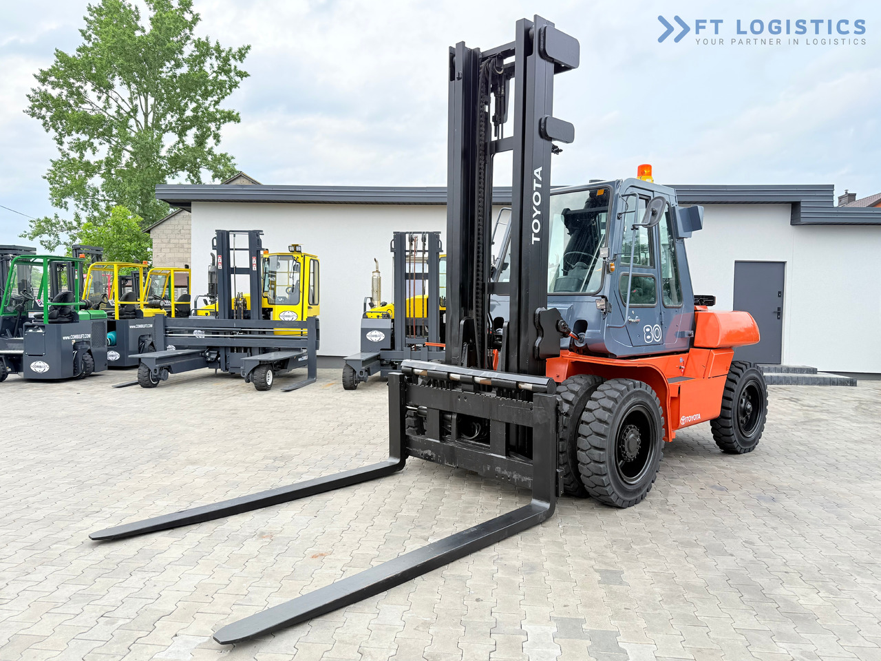 TOYOTA 60-5FD80 / DIESEL / DUPLEX - 4500MM / NEW TYRES / HEATED CABIN / 8 TON / UDT / EXCELLENT CONDITION - מלגזת סולר: תמונה 2 TOYOTA 60-5FD80 / DIESEL / DUPLEX - 4500MM / NEW TYRES / HEATED CABIN / 8 TON / UDT / EXCELLENT CONDITION - מלגזת סולר: תמונה 2