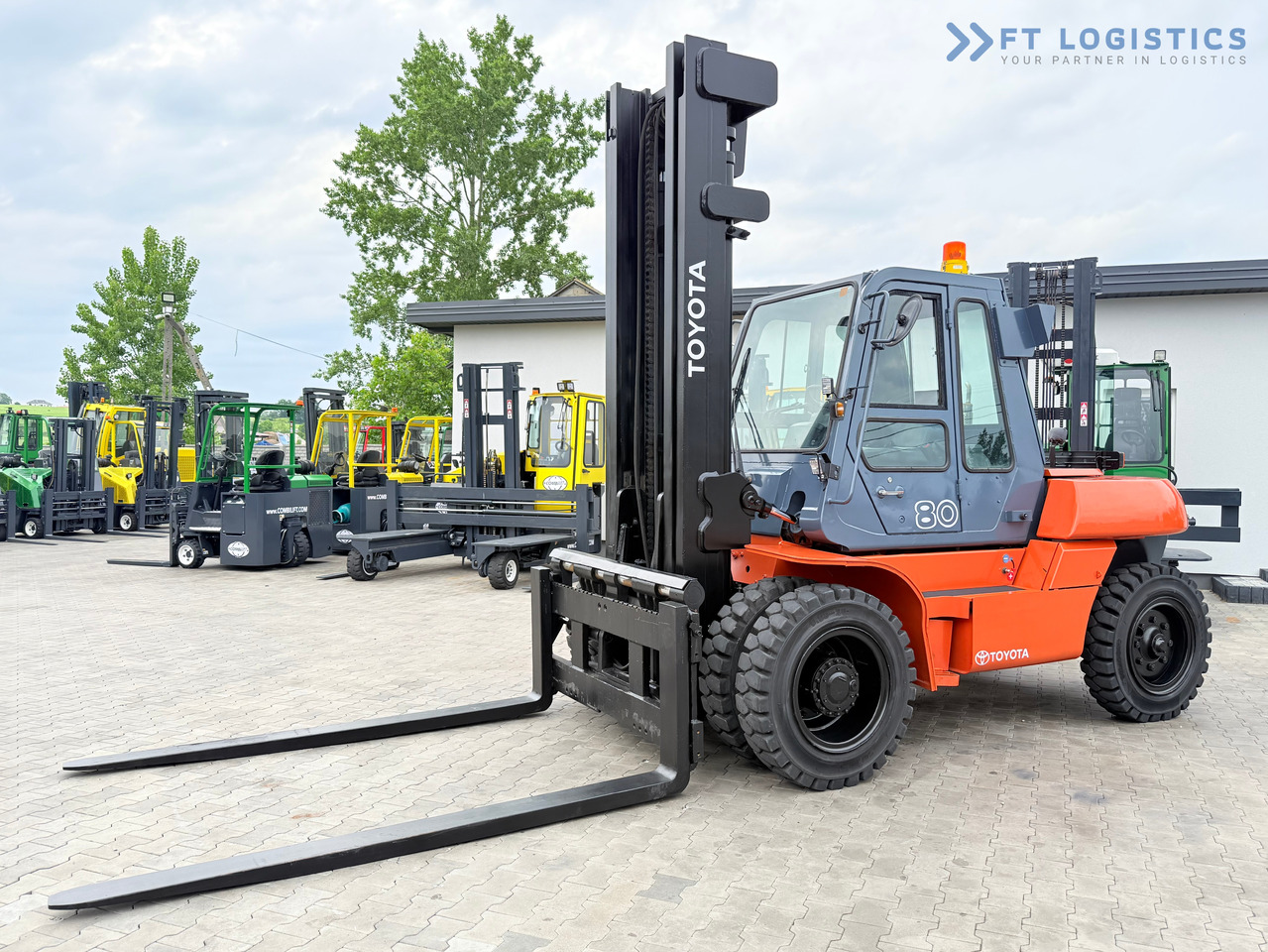 TOYOTA 60-5FD80 / DIESEL / DUPLEX - 4500MM / NEW TYRES / HEATED CABIN / 8 TON / UDT / EXCELLENT CONDITION - מלגזת סולר: תמונה 1 TOYOTA 60-5FD80 / DIESEL / DUPLEX - 4500MM / NEW TYRES / HEATED CABIN / 8 TON / UDT / EXCELLENT CONDITION - מלגזת סולר: תמונה 1