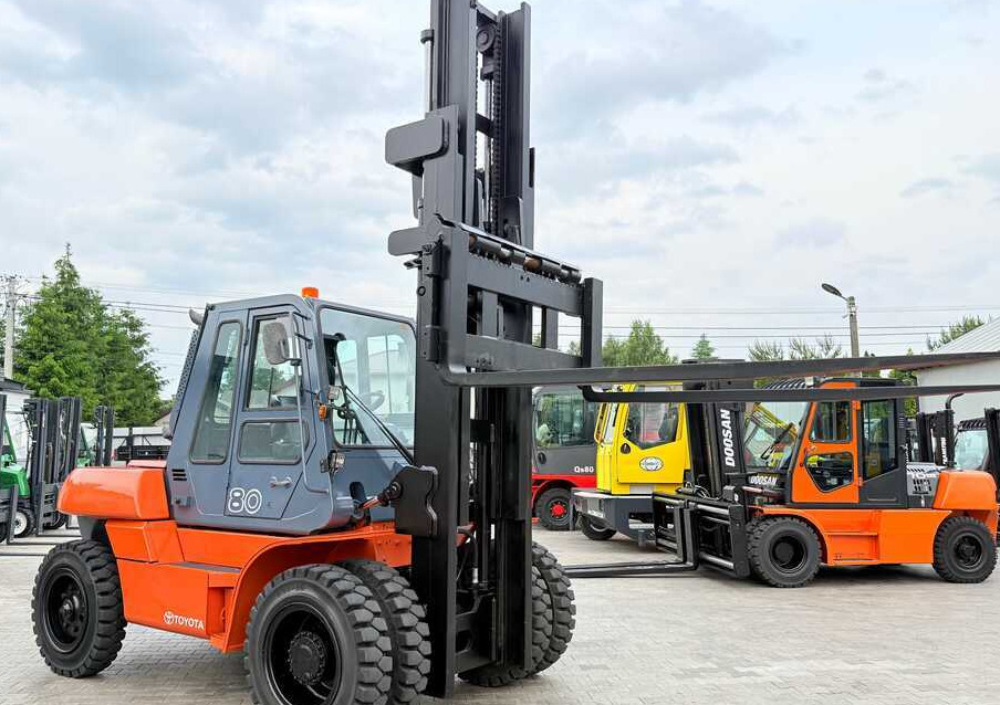 מלגזת סולר Toyota 60-5FD80 / DIESEL / DUPLEX - 4500MM / NEW TYRES / HEATED CABIN / 8 TON / UDT / EXCELLENT CONDITION: תמונה 21