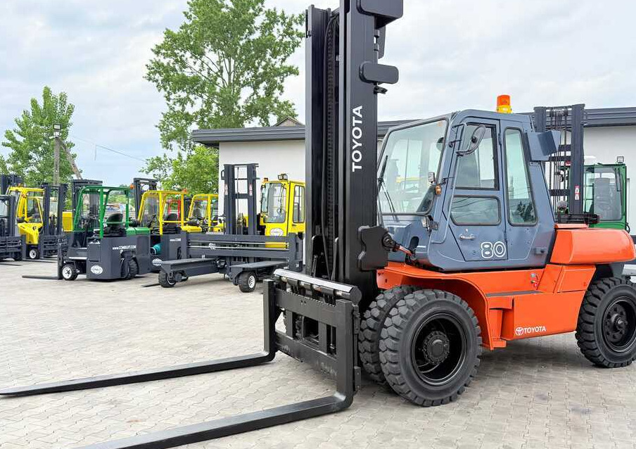Toyota 60-5FD80 / DIESEL / DUPLEX - 4500MM / NEW TYRES / HEATED CABIN / 8 TON / UDT / EXCELLENT CONDITION - מלגזת סולר: תמונה 1 Toyota 60-5FD80 / DIESEL / DUPLEX - 4500MM / NEW TYRES / HEATED CABIN / 8 TON / UDT / EXCELLENT CONDITION - מלגזת סולר: תמונה 1