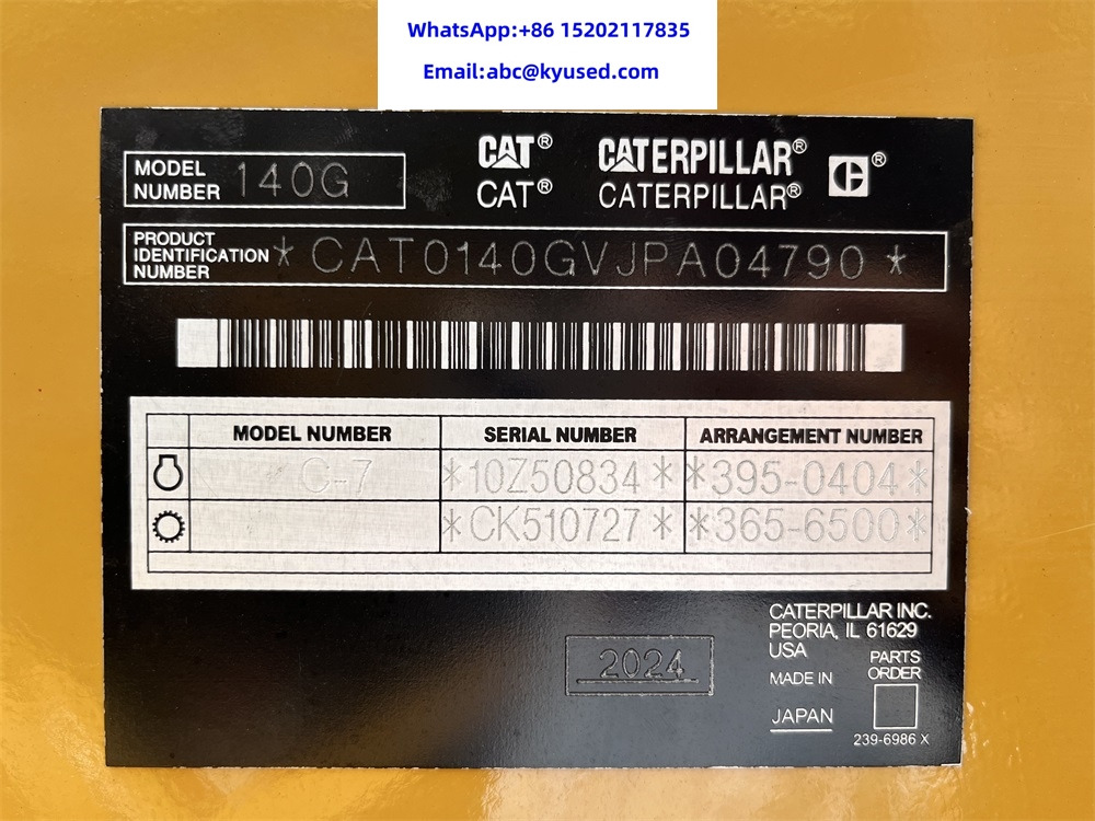 מפלסת CATERPILLAR 140g 140h 140k 14h 120g 120h 160h 140m 12g [ Copy ]: תמונה 8