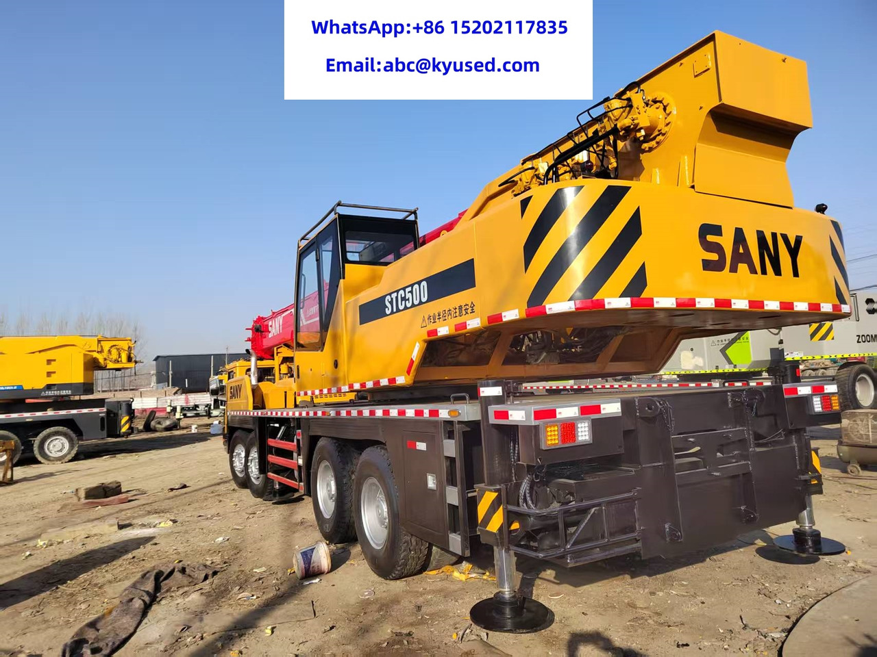 SANY STC500 STC750 STC800 STC1000 STC250 25TON 50TON 75TON 80TON 100TON - עגורן נייד: תמונה 5 SANY STC500 STC750 STC800 STC1000 STC250 25TON 50TON 75TON 80TON 100TON - עגורן נייד: תמונה 5