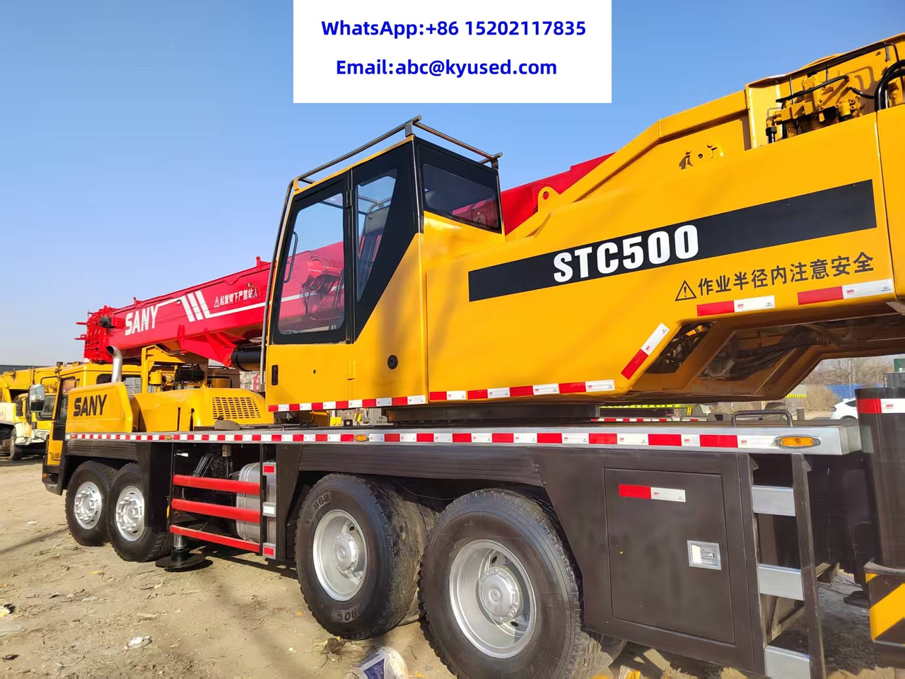 SANY STC500 STC750 STC800 STC1000 STC250 25TON 50TON 75TON 80TON 100TON - עגורן נייד: תמונה 3 SANY STC500 STC750 STC800 STC1000 STC250 25TON 50TON 75TON 80TON 100TON - עגורן נייד: תמונה 3