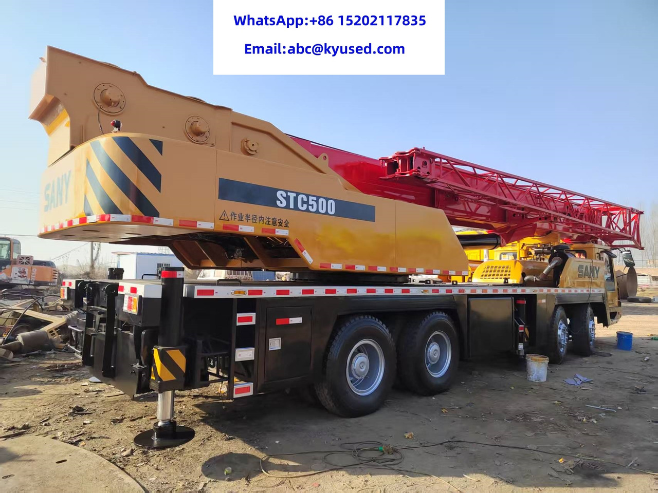 SANY STC500 STC750 STC800 STC1000 STC250 25TON 50TON 75TON 80TON 100TON - עגורן נייד: תמונה 4 SANY STC500 STC750 STC800 STC1000 STC250 25TON 50TON 75TON 80TON 100TON - עגורן נייד: תמונה 4