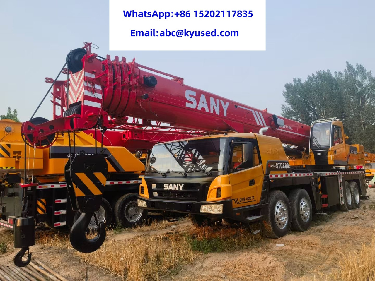 SANY STC800 STC750S STC500S STC1000 STC1600 STC1800 80 TON TRUCK CRANE - עגורן נייד: תמונה 1 SANY STC800 STC750S STC500S STC1000 STC1600 STC1800 80 TON TRUCK CRANE - עגורן נייד: תמונה 1