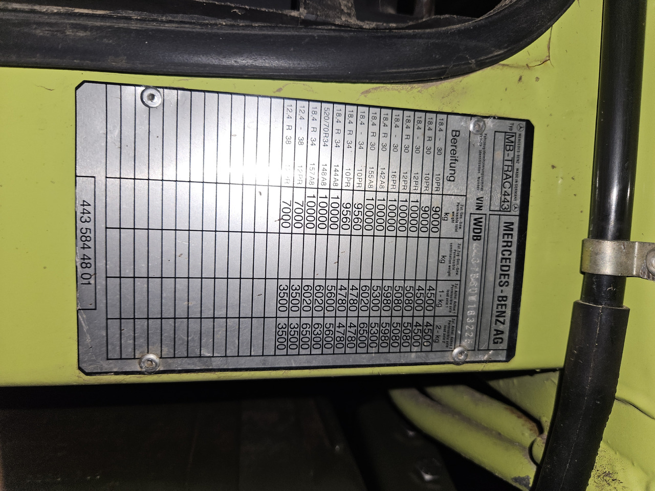 MERCEDES-BENZ MB-TRAC 1600 - טרקטור חקלאי: תמונה 5 MERCEDES-BENZ MB-TRAC 1600 - טרקטור חקלאי: תמונה 5