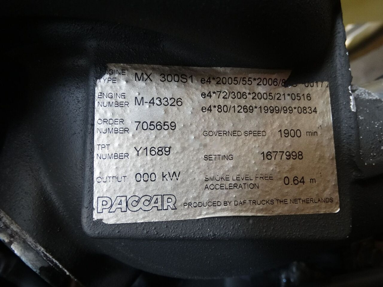 DAF MX300S1 410 DAF XF 105 - מנוע עבור משאית: תמונה 5 DAF MX300S1 410 DAF XF 105 - מנוע עבור משאית: תמונה 5