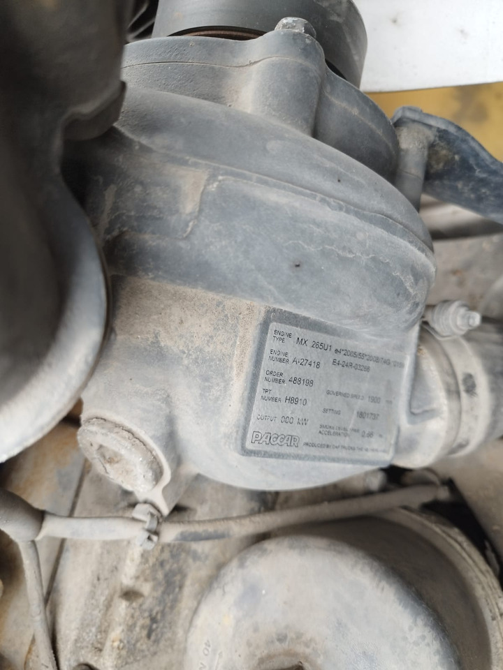 DAF Paccar MX 265 U1 DAF CF - מנוע עבור משאית: תמונה 2 DAF Paccar MX 265 U1 DAF CF - מנוע עבור משאית: תמונה 2