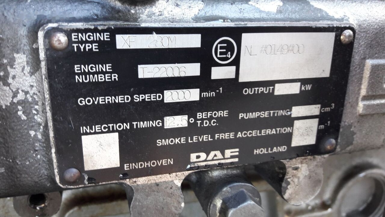 DAF XF280M DAF XF 95 - מנוע עבור משאית: תמונה 3 DAF XF280M DAF XF 95 - מנוע עבור משאית: תמונה 3