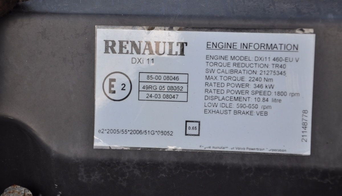 Renault DXi11   Renault PREMIUM DXI - מנוע עבור משאית: תמונה 3 Renault DXi11   Renault PREMIUM DXI - מנוע עבור משאית: תמונה 3