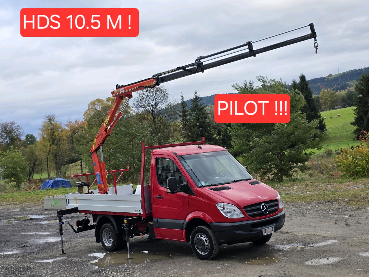 Mercedes-Benz Sprinter 418 CDI Skrzynia +HDS 10.5 M +Pilot ! 87000km ! - כלי רכב מסחרי במיטה שטוחה: תמונה 1 Mercedes-Benz Sprinter 418 CDI Skrzynia +HDS 10.5 M +Pilot ! 87000km ! - כלי רכב מסחרי במיטה שטוחה: תמונה 1