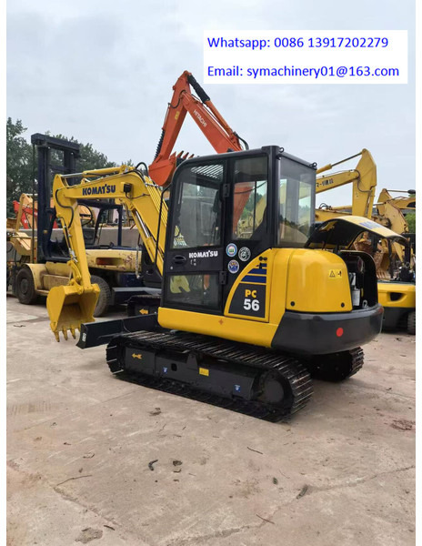 Komatsu PC56 - מיני מחפר: תמונה 1 Komatsu PC56 - מיני מחפר: תמונה 1