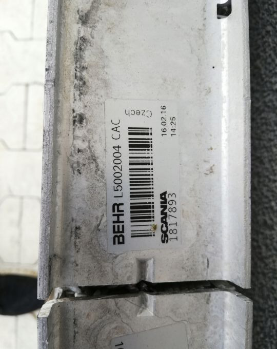 CHŁODNICA POWIETRZA INTERCOOLER SCANIA CP 1817893 - מקרר פנימי: תמונה 3 CHŁODNICA POWIETRZA INTERCOOLER SCANIA CP 1817893 - מקרר פנימי: תמונה 3