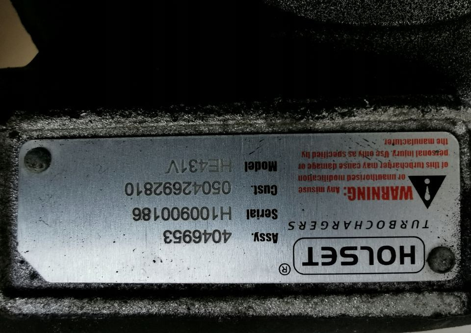 TURBINA IVECO STRALIS TRAKKER CURSOR 8 05042692810 - טורבו: תמונה 2 TURBINA IVECO STRALIS TRAKKER CURSOR 8 05042692810 - טורבו: תמונה 2