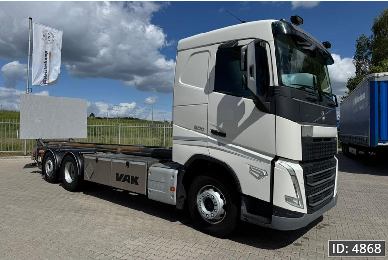 Volvo FH 500 Globetrotter, Euro 6, / 6x2 / Hydraulic body / frame 7.4 m / Tail lift - מוביל מכולות/ משאית החלפת גוף: תמונה 4 Volvo FH 500 Globetrotter, Euro 6, / 6x2 / Hydraulic body / frame 7.4 m / Tail lift - מוביל מכולות/ משאית החלפת גוף: תמונה 4