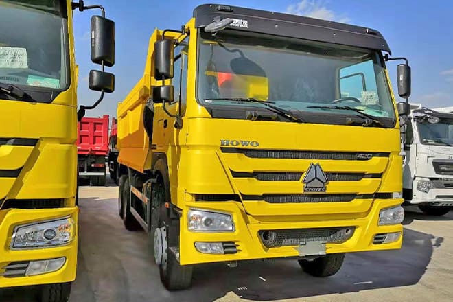 SINOTRUK Howo 400 10 Wheeler Dump Truck for Sale Price in Sierra Leone - מזהיר: תמונה 1 SINOTRUK Howo 400 10 Wheeler Dump Truck for Sale Price in Sierra Leone - מזהיר: תמונה 1