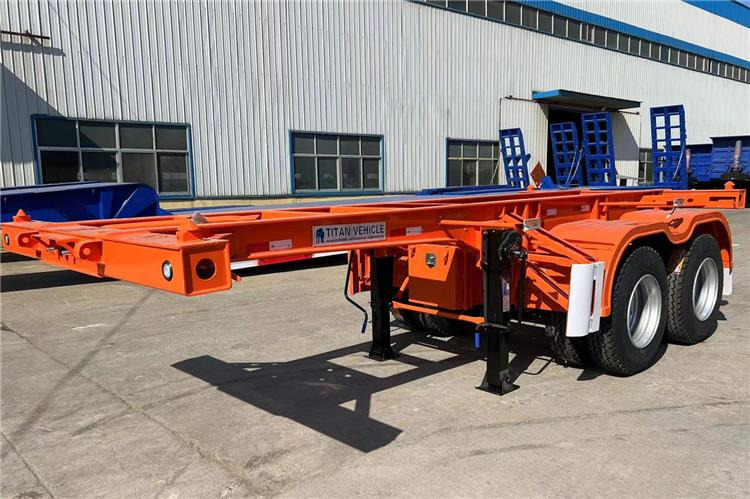 TITAN 2 Axle 20ft Container Chassis Trailer for Sale In Jamaica - סמיטריילר שלדה: תמונה 1 TITAN 2 Axle 20ft Container Chassis Trailer for Sale In Jamaica - סמיטריילר שלדה: תמונה 1