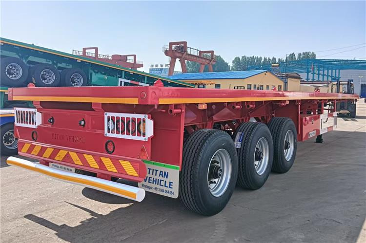 TITAN 2025 New China Flatbed Trailer with Single Tires In Kenya - סמיטריילר שלדה: תמונה 1 TITAN 2025 New China Flatbed Trailer with Single Tires In Kenya - סמיטריילר שלדה: תמונה 1
