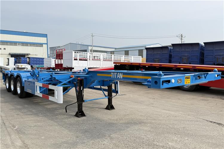 TITAN 3 Axle 40 foot Container Trailer for Sale In Senegal - סמיטריילר שלדה: תמונה 2 TITAN 3 Axle 40 foot Container Trailer for Sale In Senegal - סמיטריילר שלדה: תמונה 2