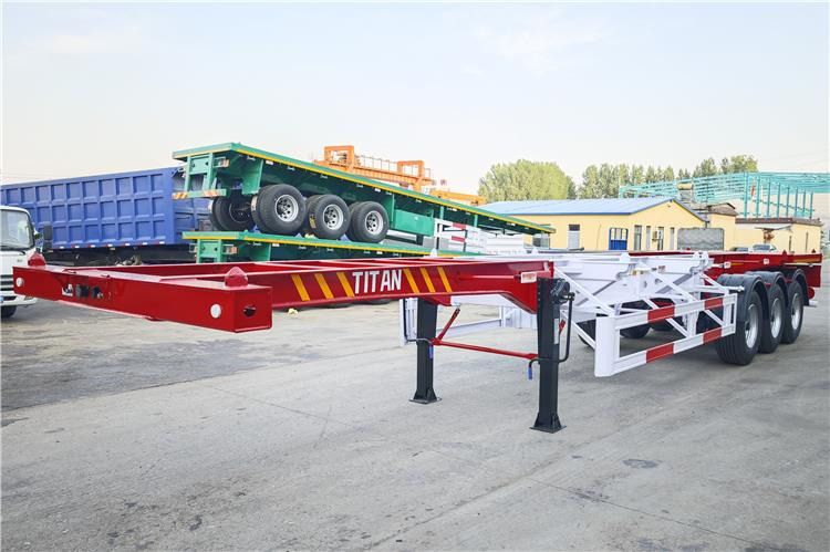 TITAN 3 Axle 40ft Container Chassis Trailer for Sale In Guam - סמיטריילר שלדה: תמונה 1 TITAN 3 Axle 40ft Container Chassis Trailer for Sale In Guam - סמיטריילר שלדה: תמונה 1