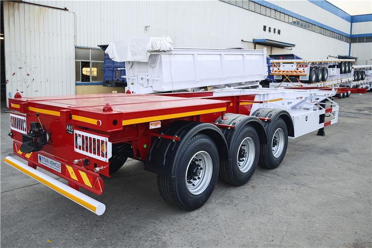 TITAN 3 Axle 40ft Container Chassis Trailer for Sale In Guam - סמיטריילר שלדה: תמונה 5 TITAN 3 Axle 40ft Container Chassis Trailer for Sale In Guam - סמיטריילר שלדה: תמונה 5