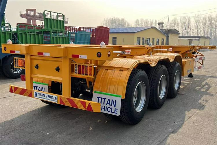 TITAN 3 Axle Container Skeletal Trailer with Air Suspension for Sale In Aruba - סמיטריילר שלדה: תמונה 3 TITAN 3 Axle Container Skeletal Trailer with Air Suspension for Sale In Aruba - סמיטריילר שלדה: תמונה 3