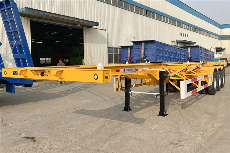 TITAN 3 Axle Container Skeletal Trailer with Air Suspension for Sale In Aruba - סמיטריילר שלדה: תמונה 1 TITAN 3 Axle Container Skeletal Trailer with Air Suspension for Sale In Aruba - סמיטריילר שלדה: תמונה 1