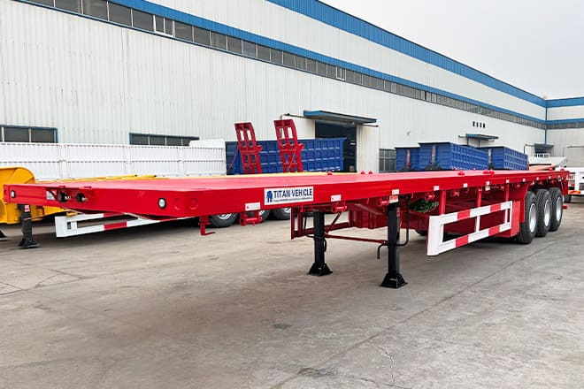 TITAN 3 Axle Flatbed Trailer for Sale in Senegal - סמיטריילר צד נופל/ שטוח: תמונה 4 TITAN 3 Axle Flatbed Trailer for Sale in Senegal - סמיטריילר צד נופל/ שטוח: תמונה 4