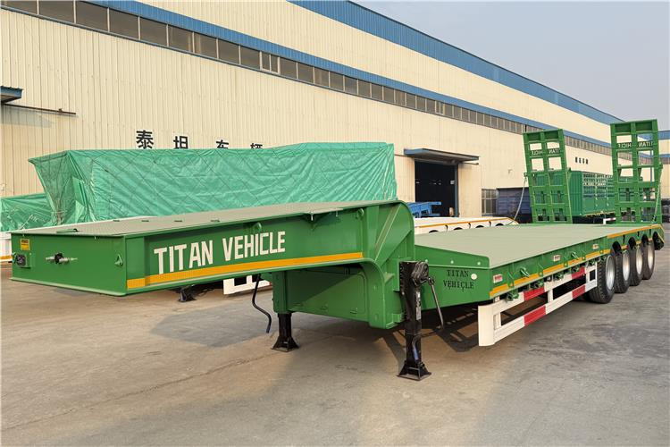 TITAN 4 Axle 100 Ton Low Bed Truck Trailer for Sale In Zimbabwe - סמיטריילר עם מטען נמוך: תמונה 3 TITAN 4 Axle 100 Ton Low Bed Truck Trailer for Sale In Zimbabwe - סמיטריילר עם מטען נמוך: תמונה 3