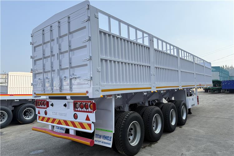 TITAN 4 Axle 80 Ton Fence Cargo Truck Trailer for Sale in Nigeria - סמיטריילר להובלת בעלי חיים: תמונה 5 TITAN 4 Axle 80 Ton Fence Cargo Truck Trailer for Sale in Nigeria - סמיטריילר להובלת בעלי חיים: תמונה 5