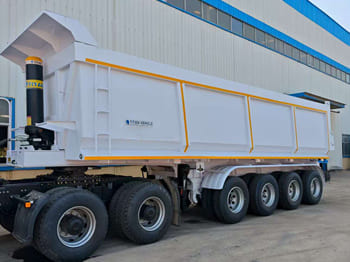 TITAN 4 Axle Container Hydraulic Dump Trailer for Sale in Zambia - סמיטריילר עם מזהיר: תמונה 3 TITAN 4 Axle Container Hydraulic Dump Trailer for Sale in Zambia - סמיטריילר עם מזהיר: תמונה 3