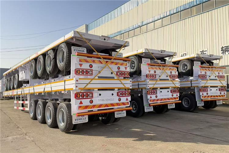 TITAN 4 Axle Flatbed Trailer for Sale In Saudi Arabia - סמיטריילר צד נופל/ שטוח: תמונה 1 TITAN 4 Axle Flatbed Trailer for Sale In Saudi Arabia - סמיטריילר צד נופל/ שטוח: תמונה 1