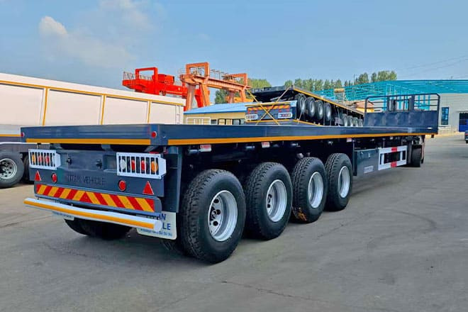 TITAN 4 Axle Flatbed Trailer for Sale in Zimbabwe - סמיטריילר צד נופל/ שטוח: תמונה 2 TITAN 4 Axle Flatbed Trailer for Sale in Zimbabwe - סמיטריילר צד נופל/ שטוח: תמונה 2