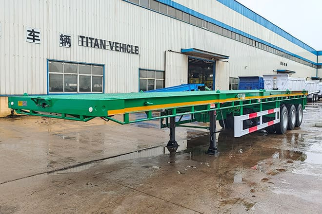 TITAN 40 Foot Tri Axle Flat Deck Trailer for Sale in Senegal - סמיטריילר צד נופל/ שטוח: תמונה 5 TITAN 40 Foot Tri Axle Flat Deck Trailer for Sale in Senegal - סמיטריילר צד נופל/ שטוח: תמונה 5