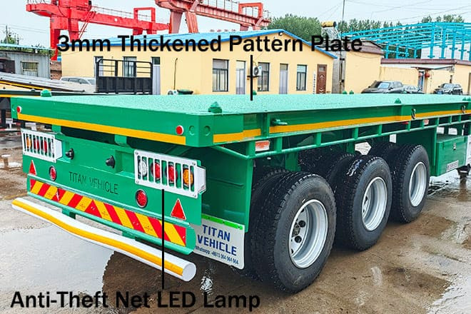 TITAN 40 Foot Tri Axle Flat Deck Trailer for Sale in Senegal - סמיטריילר צד נופל/ שטוח: תמונה 4 TITAN 40 Foot Tri Axle Flat Deck Trailer for Sale in Senegal - סמיטריילר צד נופל/ שטוח: תמונה 4