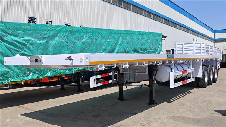 TITAN 40ft Tri Axle Flatbed Semi Trailer for Sale Price In Nigeria Lagos - סמיטריילר מוביל מכולות/ החלפת גוף: תמונה 4 TITAN 40ft Tri Axle Flatbed Semi Trailer for Sale Price In Nigeria Lagos - סמיטריילר מוביל מכולות/ החלפת גוף: תמונה 4