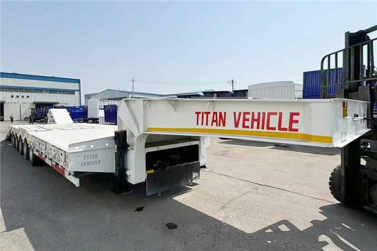 TITAN 5 Axle 100 Ton Low Bed Trailer for Sale In Tanzania - סמיטריילר עם מטען נמוך: תמונה 5 TITAN 5 Axle 100 Ton Low Bed Trailer for Sale In Tanzania - סמיטריילר עם מטען נמוך: תמונה 5
