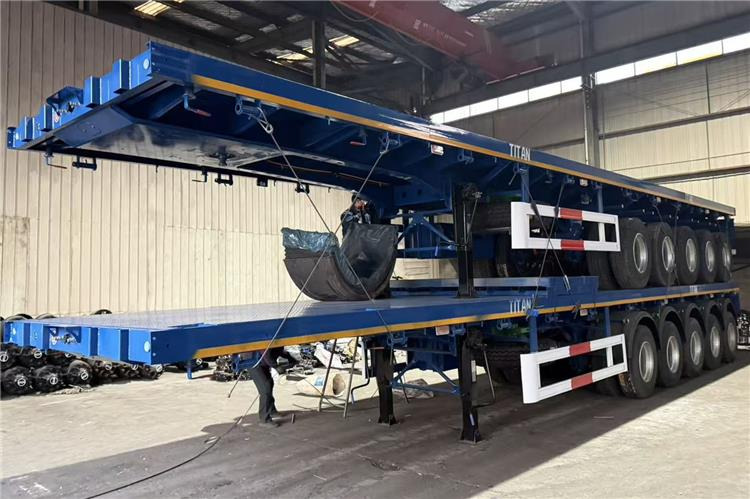 TITAN 5 Axle Flatbed Semi Trailer for Sale In Aruba - סמיטריילר צד נופל/ שטוח: תמונה 4 TITAN 5 Axle Flatbed Semi Trailer for Sale In Aruba - סמיטריילר צד נופל/ שטוח: תמונה 4