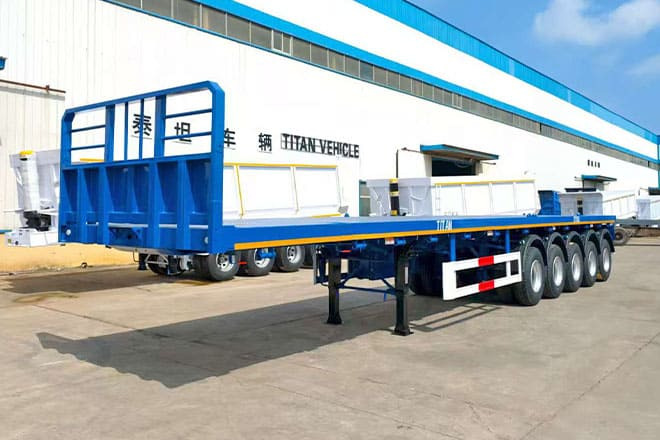 TITAN 5 Axle New Flatbed Trailers for Sale in Mauritius - סמיטריילר צד נופל/ שטוח: תמונה 3 TITAN 5 Axle New Flatbed Trailers for Sale in Mauritius - סמיטריילר צד נופל/ שטוח: תמונה 3