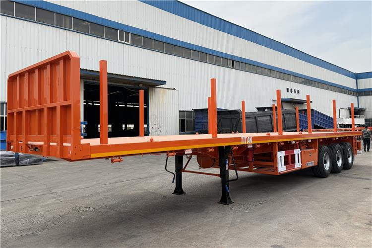 TITAN Container Flatbed Truck Trailer with Piles In Angola - סמיטריילר מוביל מכולות/ החלפת גוף: תמונה 2 TITAN Container Flatbed Truck Trailer with Piles In Angola - סמיטריילר מוביל מכולות/ החלפת גוף: תמונה 2