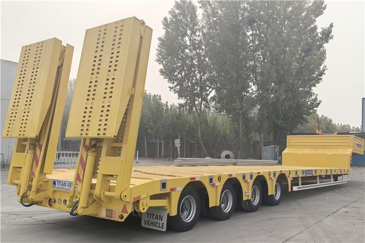 TITAN Heavy Duty 4 Low Bed Trailer for Sale Price In Guinea - סמיטריילר עם מטען נמוך: תמונה 3 TITAN Heavy Duty 4 Low Bed Trailer for Sale Price In Guinea - סמיטריילר עם מטען נמוך: תמונה 3