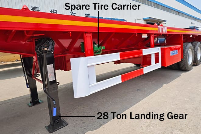 TITAN Tri Axle Flatbed Trailer for Sale Near Me in Nigeria - סמיטריילר צד נופל/ שטוח: תמונה 4 TITAN Tri Axle Flatbed Trailer for Sale Near Me in Nigeria - סמיטריילר צד נופל/ שטוח: תמונה 4