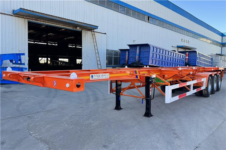 TITAN Tri Axle Skeletal Trailer for Sale In Uganda - סמיטריילר שלדה: תמונה 3 TITAN Tri Axle Skeletal Trailer for Sale In Uganda - סמיטריילר שלדה: תמונה 3