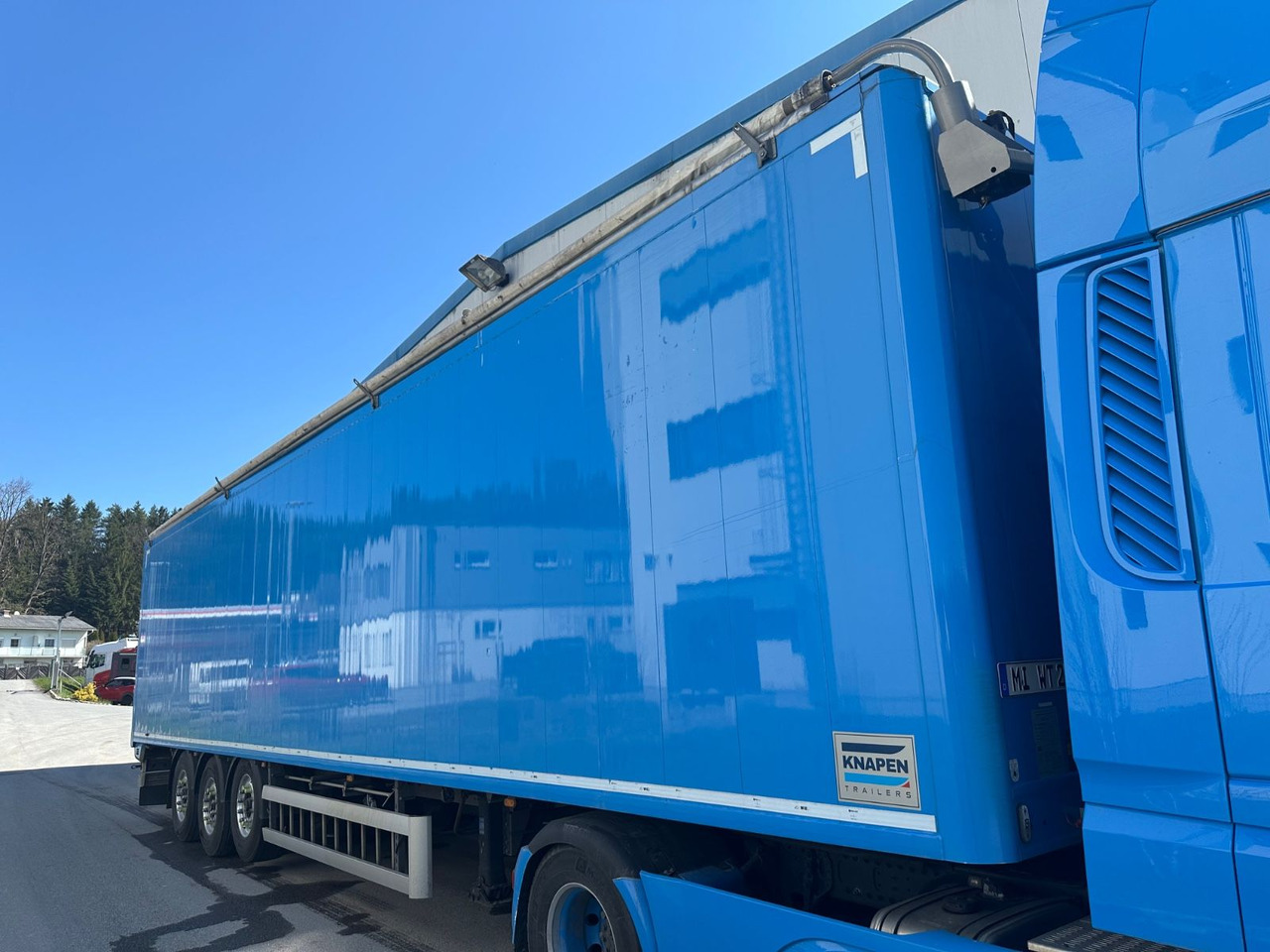 Knapen ALU LIFT E-Verdeck Müllplane - סמיטריילר עם רצפת הליכה: תמונה 2 Knapen ALU LIFT E-Verdeck Müllplane - סמיטריילר עם רצפת הליכה: תמונה 2