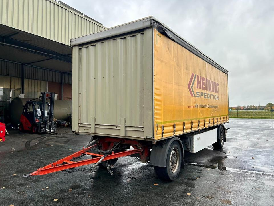 Anhänger + Krone + 2 Achsen + Scheibenbremse + EZ 2016 + TÜV - קרון נגרר עם וילונות צד: תמונה 1 Anhänger + Krone + 2 Achsen + Scheibenbremse + EZ 2016 + TÜV - קרון נגרר עם וילונות צד: תמונה 1